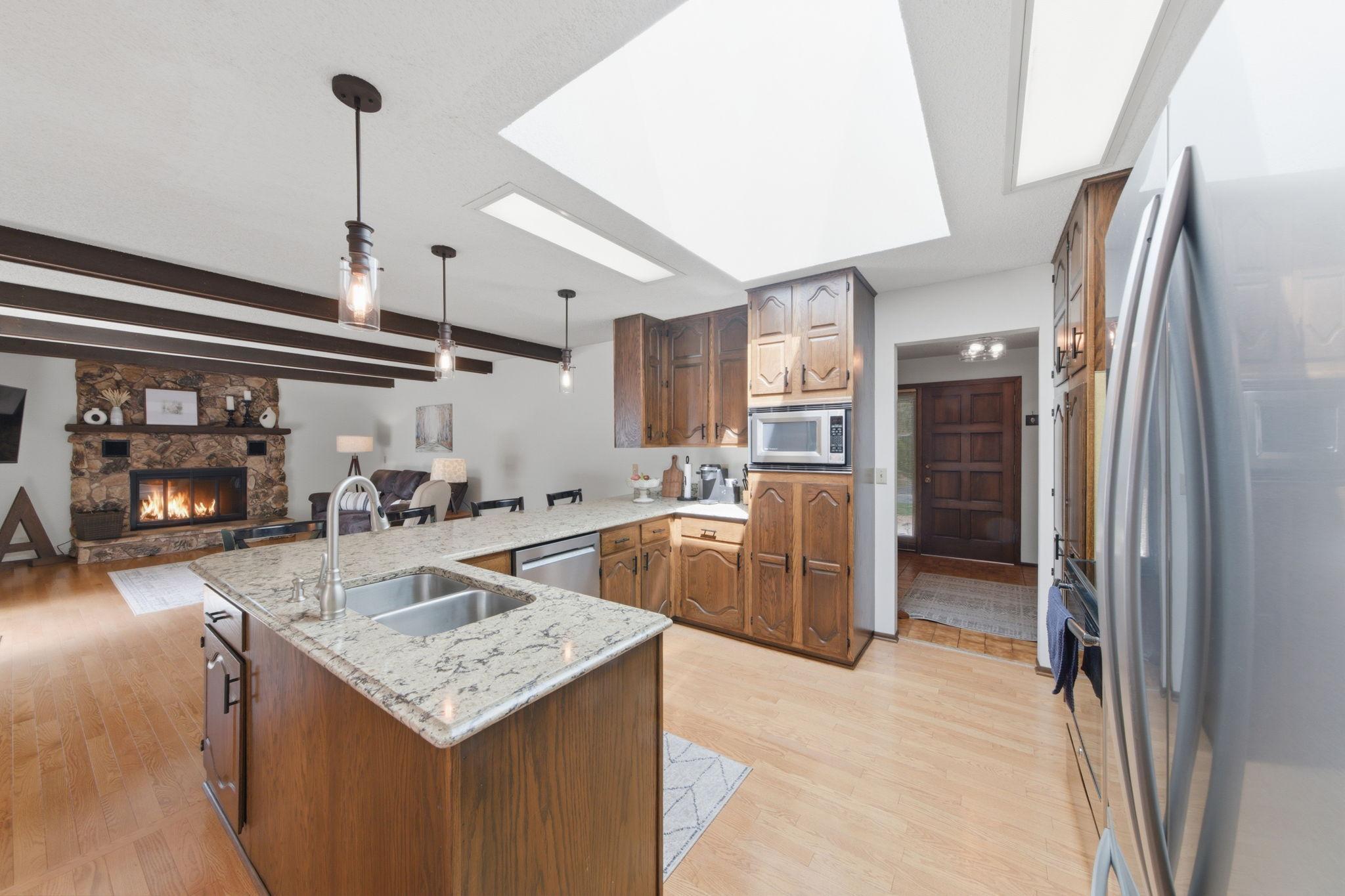 Open to family room