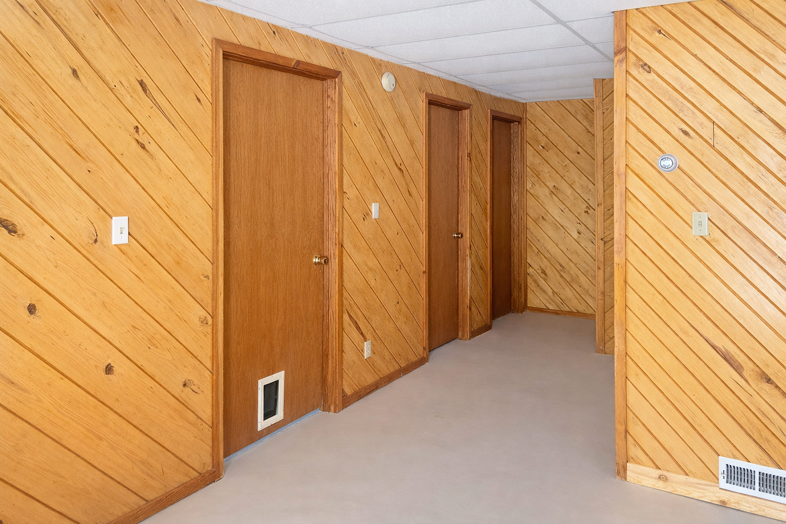 Lower level hallway