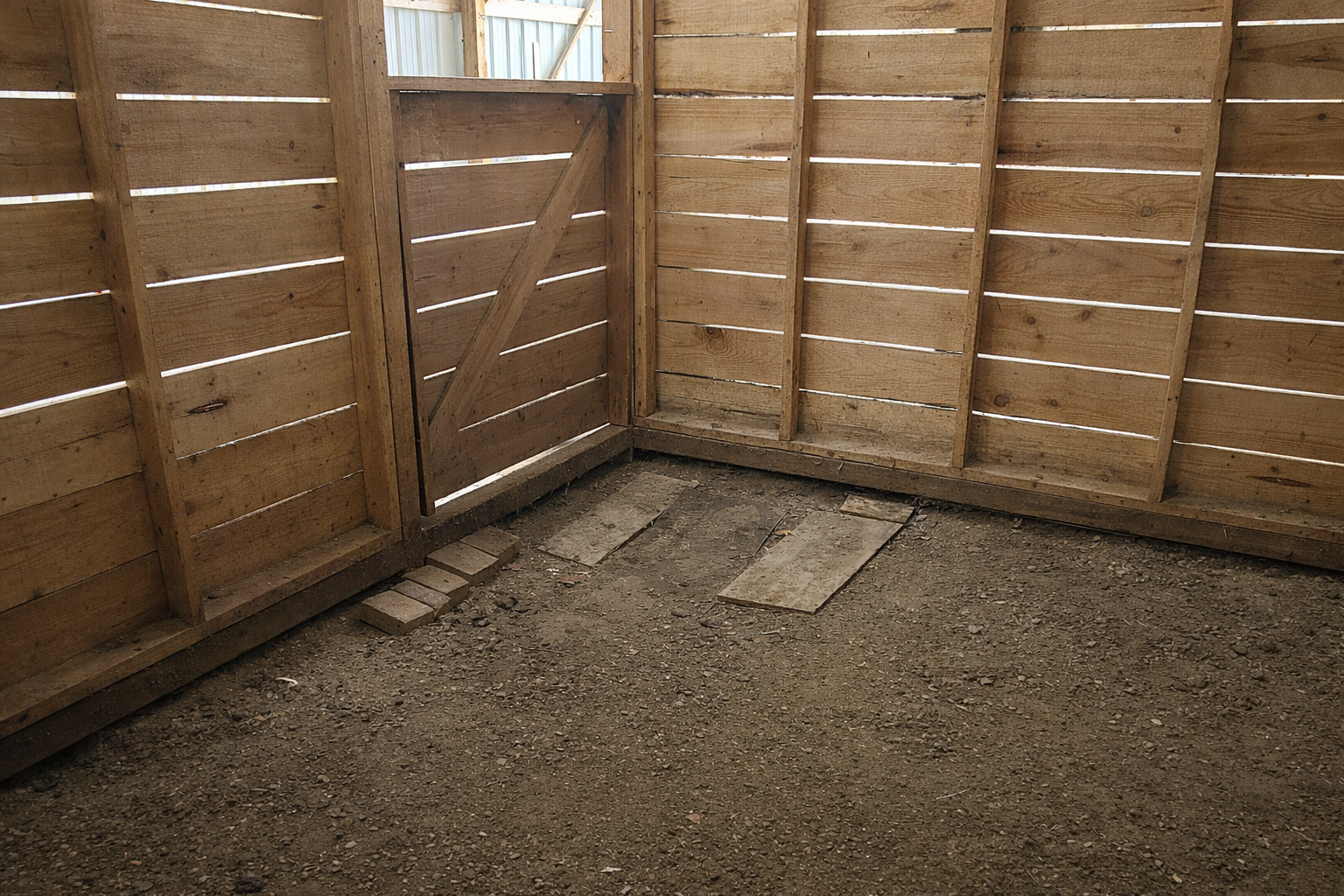 One of 3 horse stalls