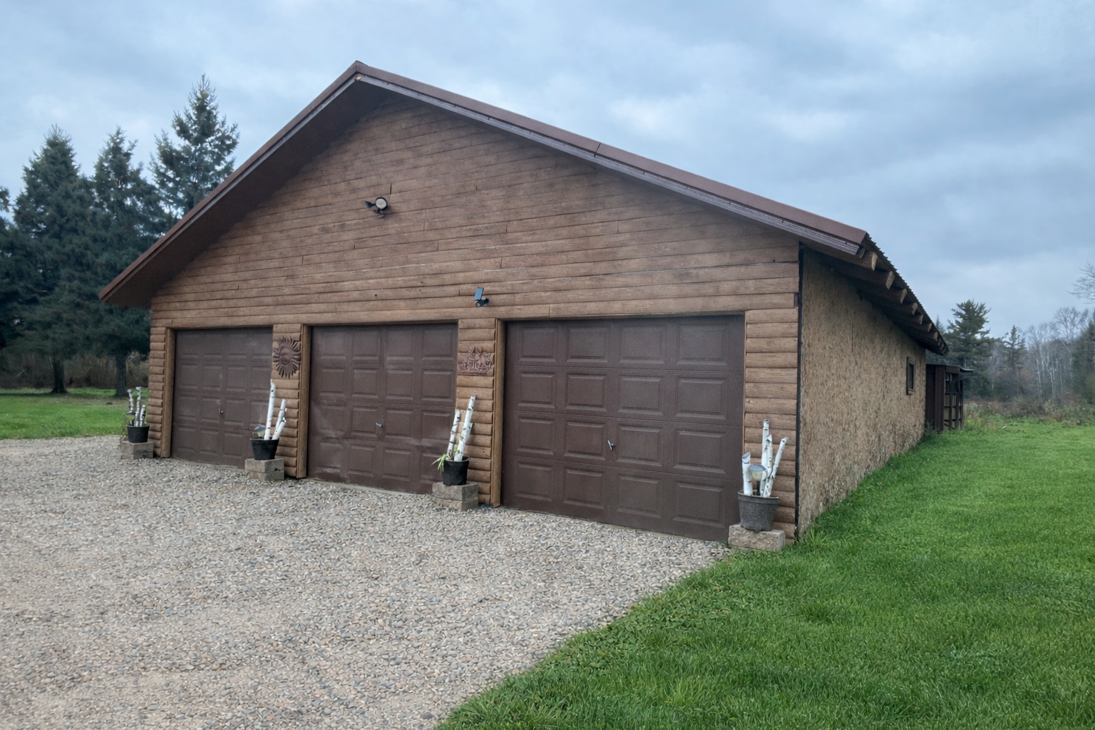 Front of garage