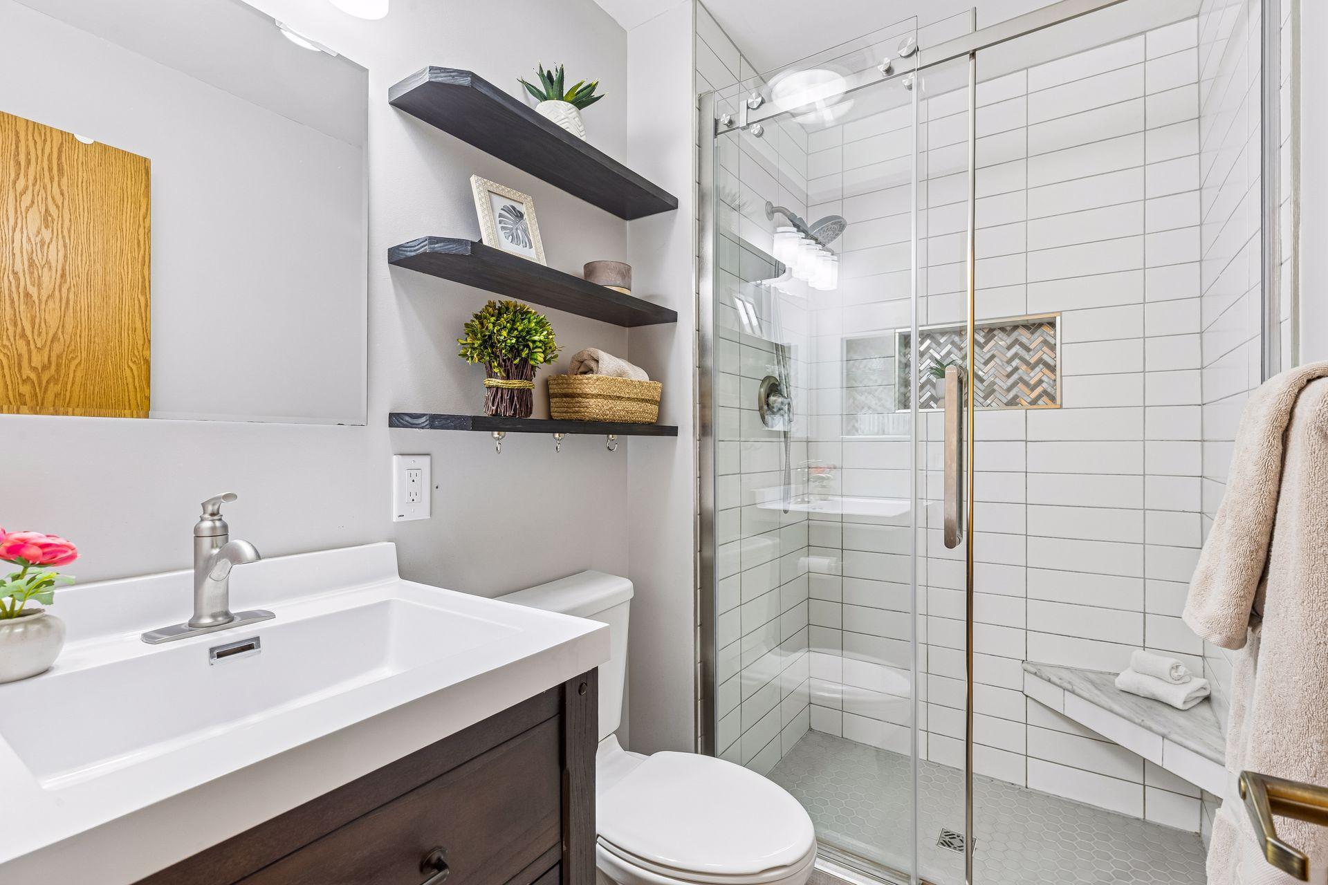 Gorgeously updated primary bath.