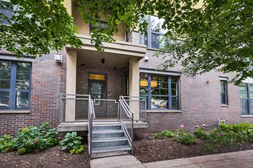 Your own private entrance - a unique feature for a condo!