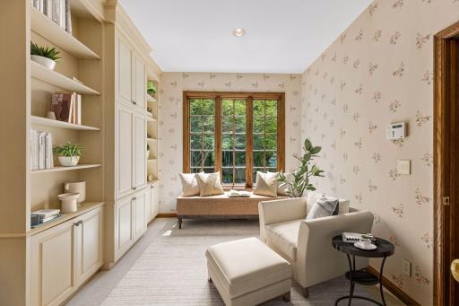 A Cozy Place to Unwind, the built-in reading alcove offers the perfect place to relax with a favorite book while enjoying tranquil views of nature. Virtual staging