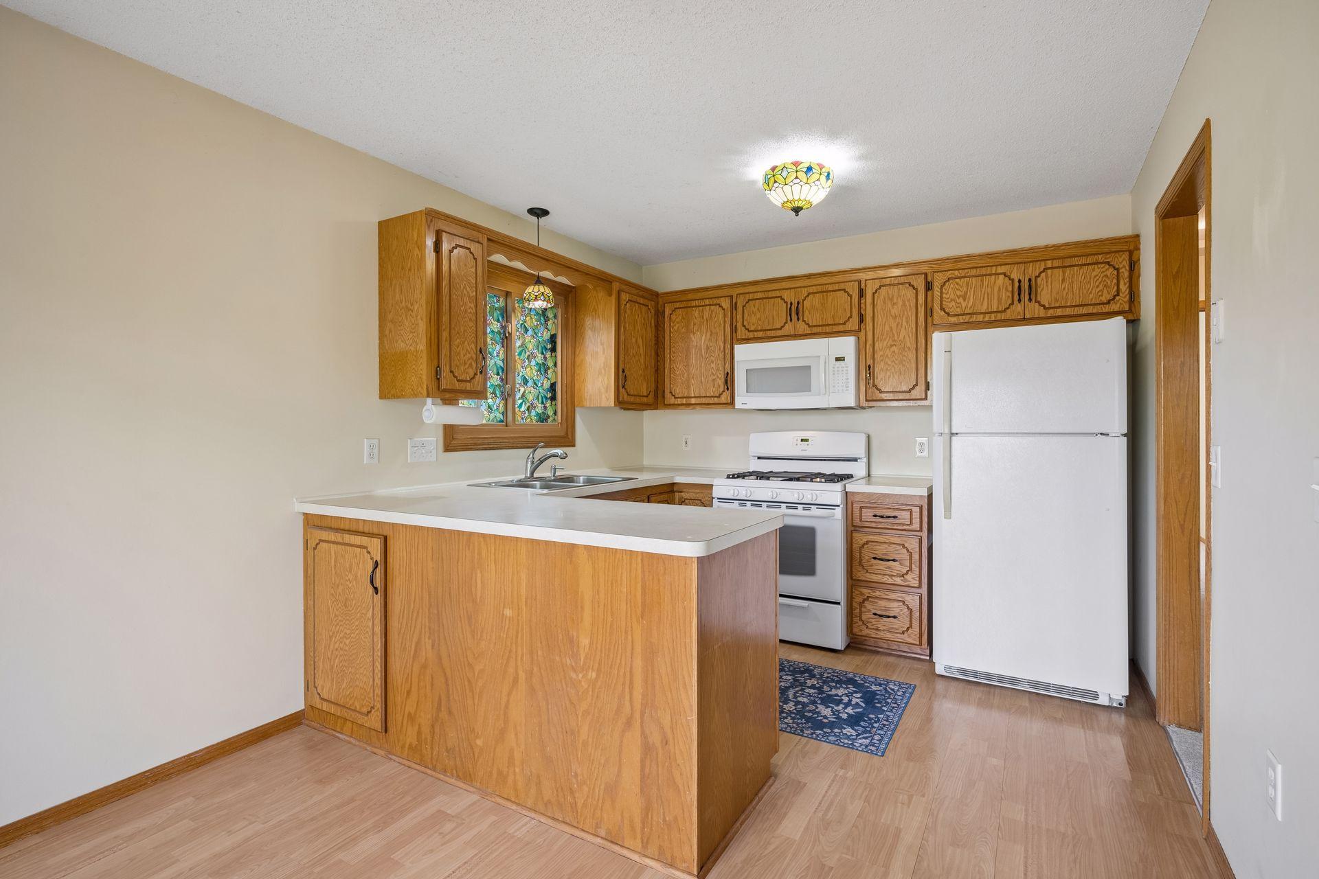 Dining room and kitchen