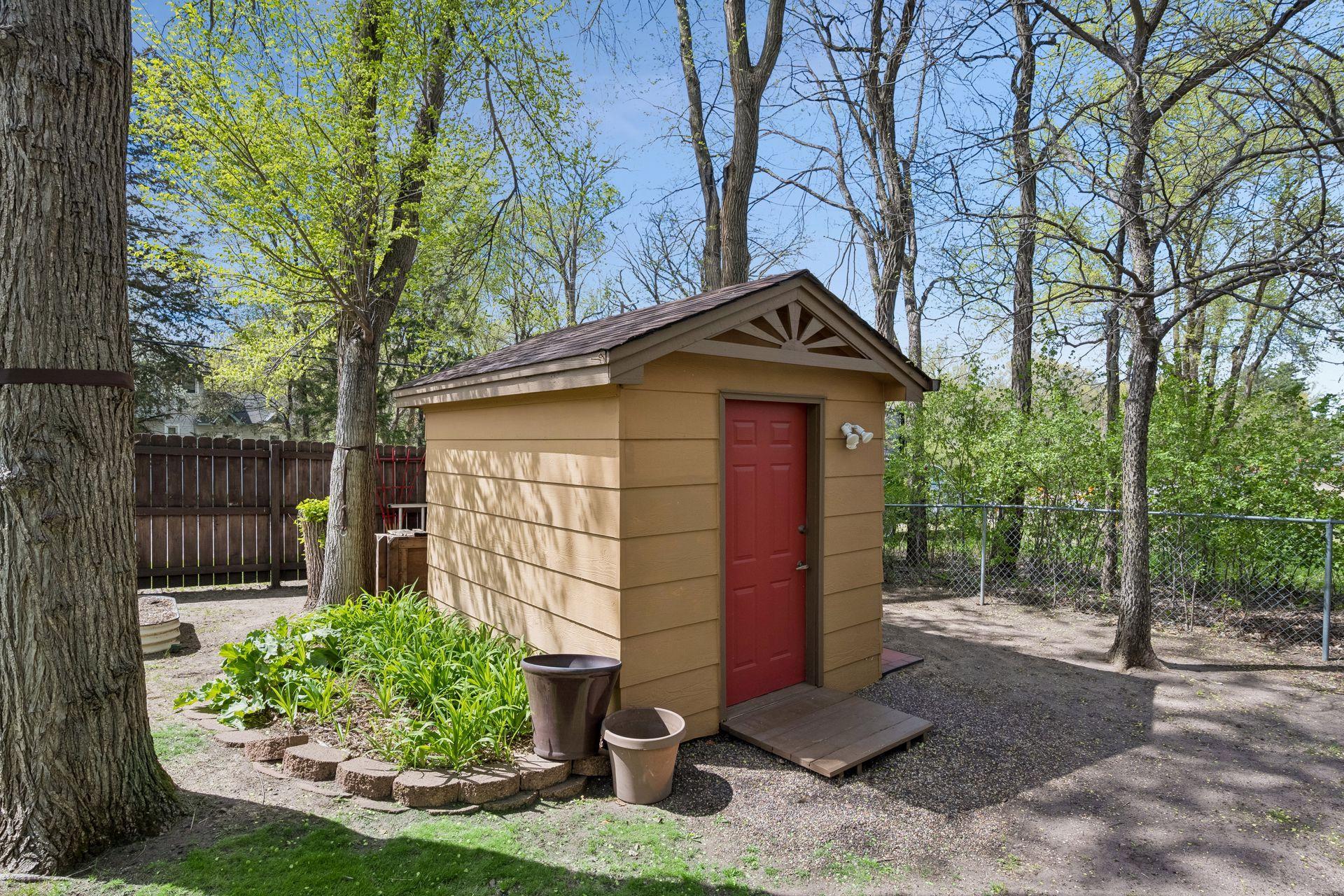 Smaller shed in backyard (one of two sheds)
