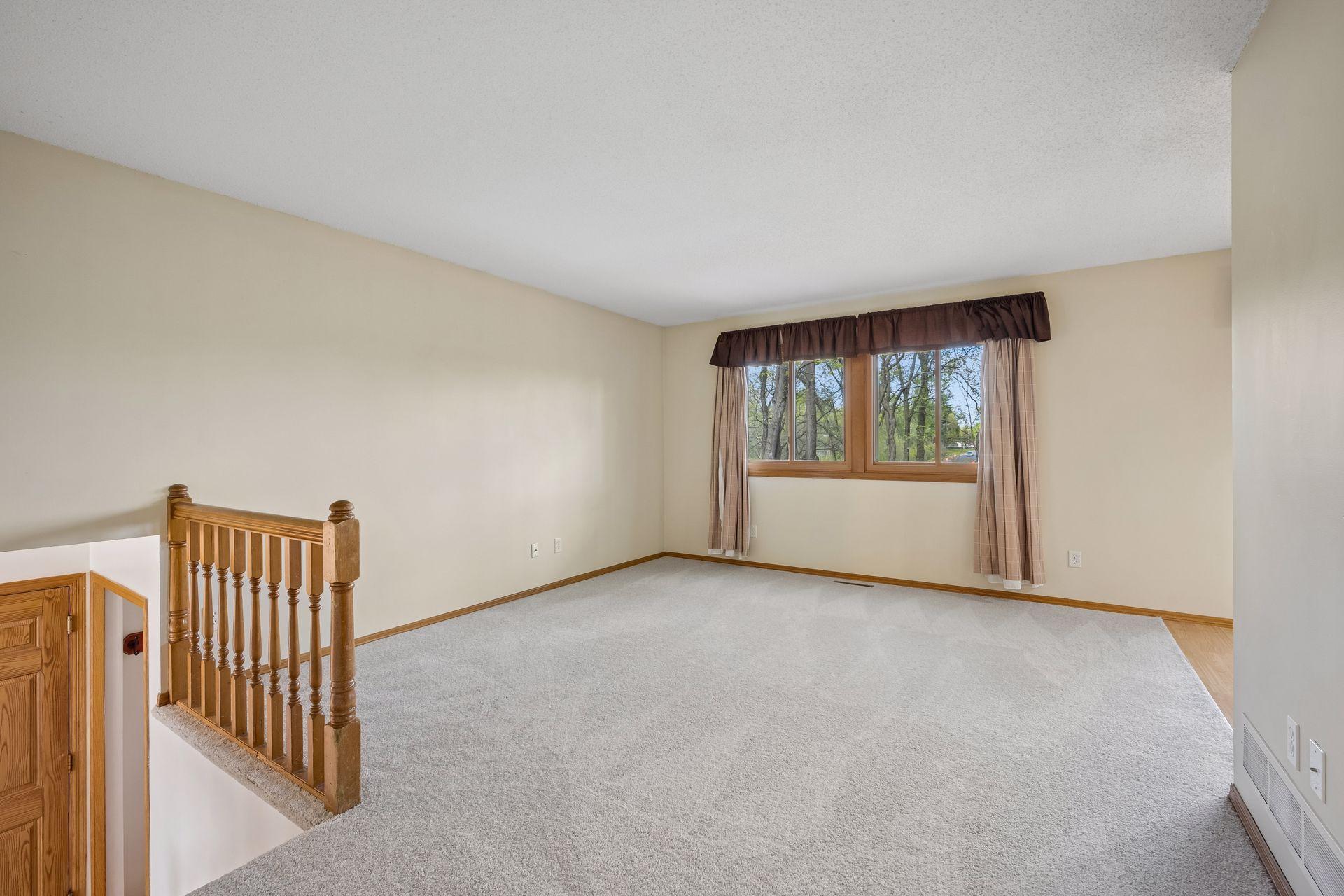Great view of the backyard from the living room