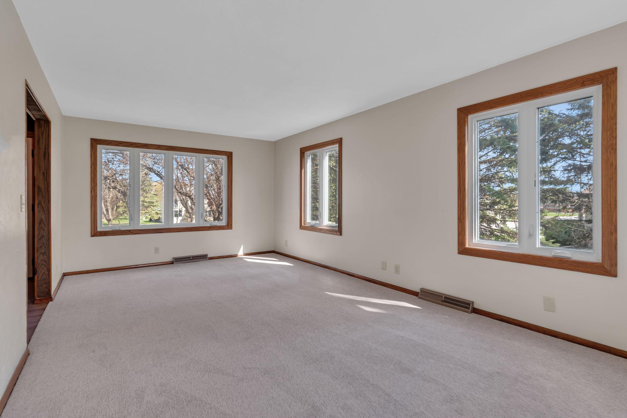 Living Room. So much natural light!