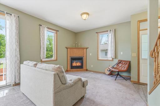 Cozy Living room with electric fire place