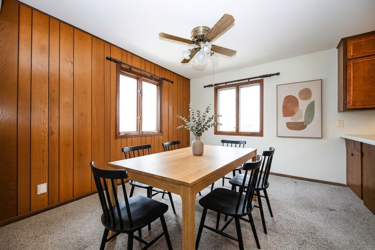 Virtually Staged Dining Room
