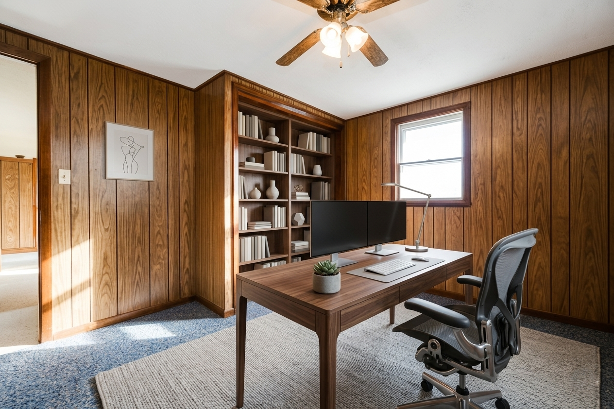 Virtually Staged LL Bedroom 2/Office