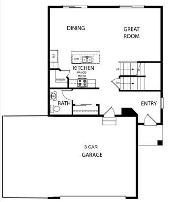 Main Level Floor Plan.