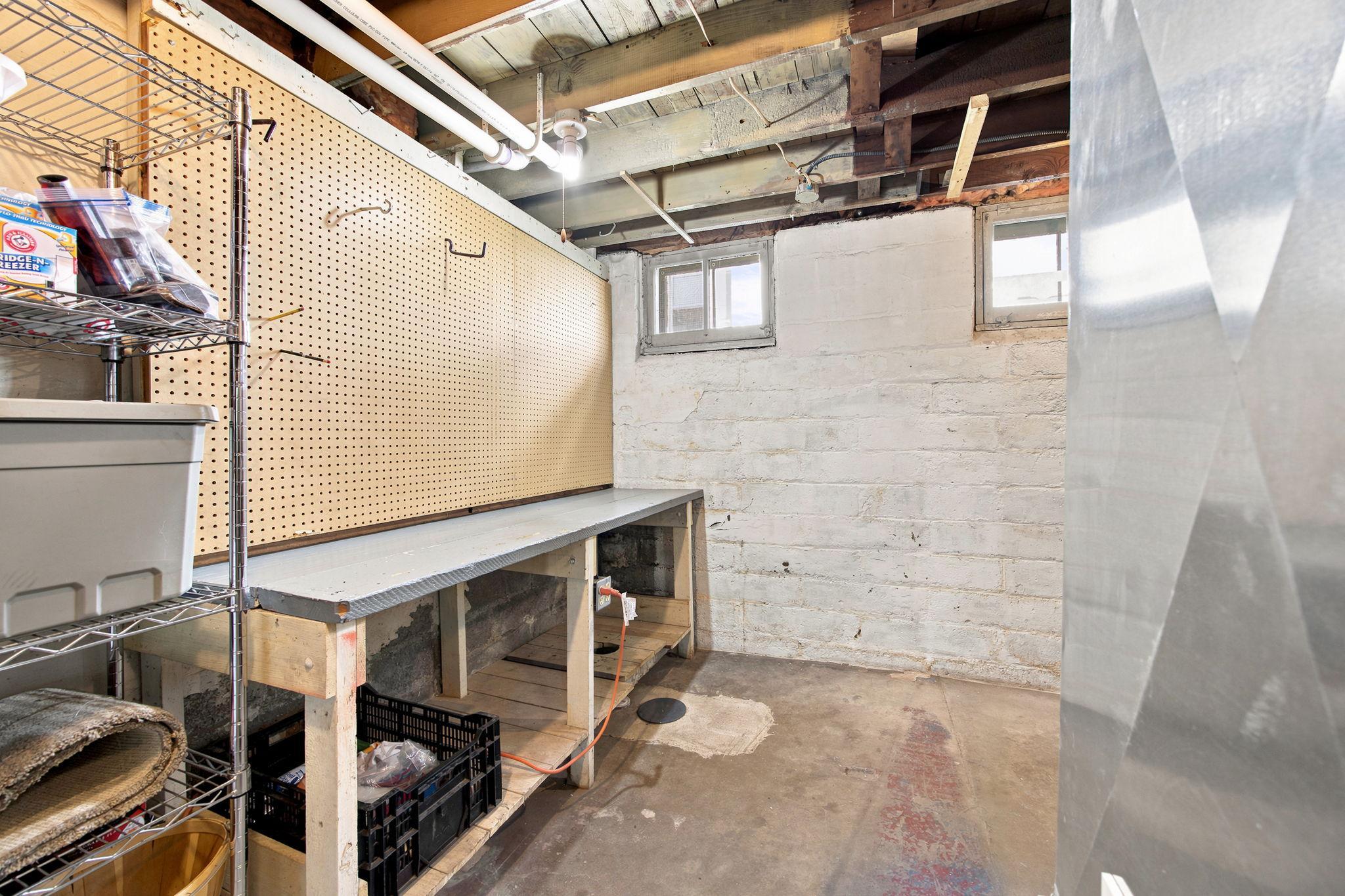 Basement workbench