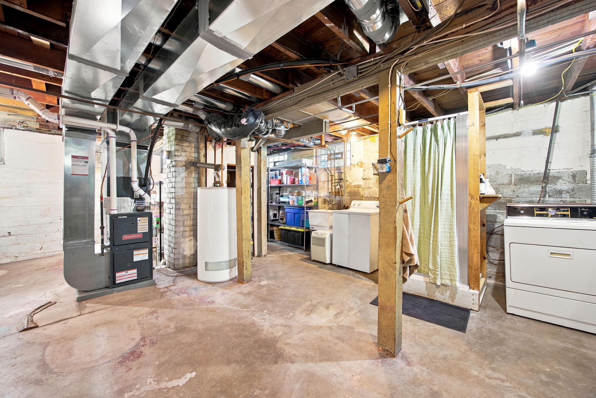 Basement Laundry with shower