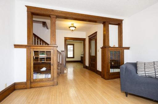 original built-ins in sitting room