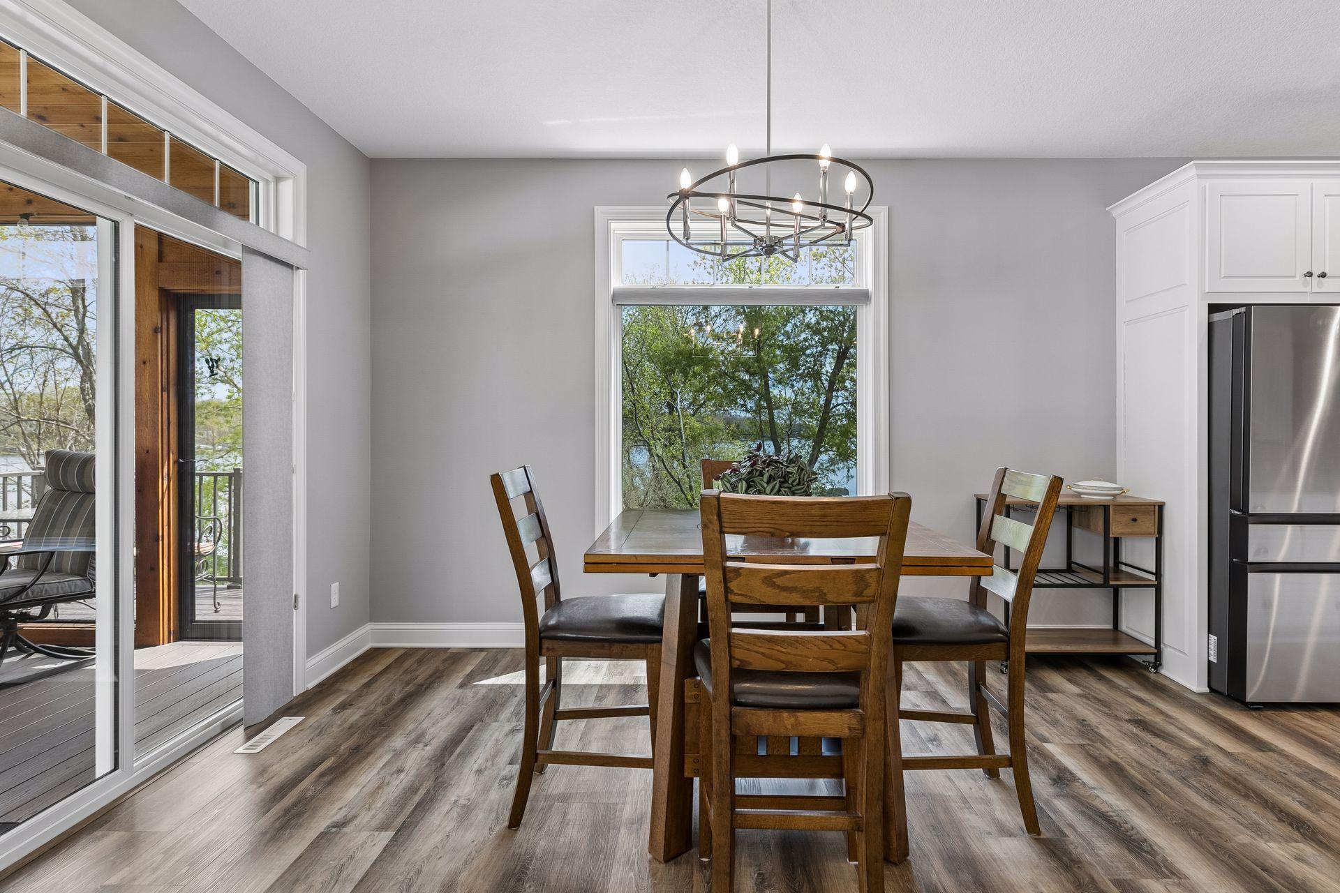 Large informal dining space - wait until you see the views from this room.