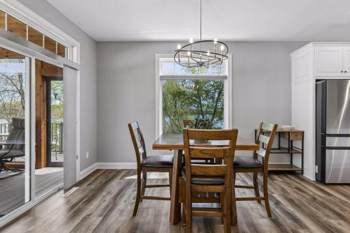 Large informal dining space - wait until you see the views from this room.