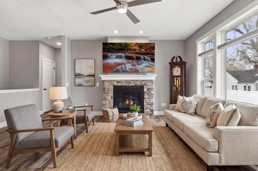 Warm and inviting. (Virtual staged in this photo)