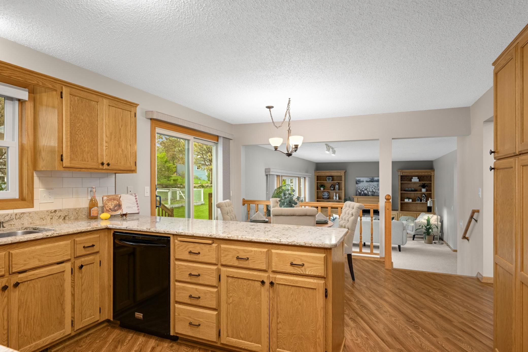 Stay connected with guests while cooking.