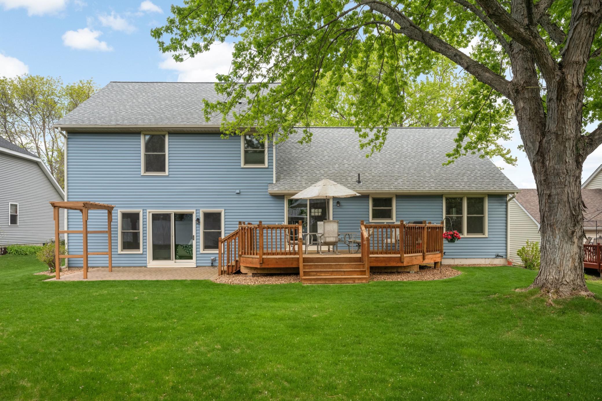 Deck & paver patio!