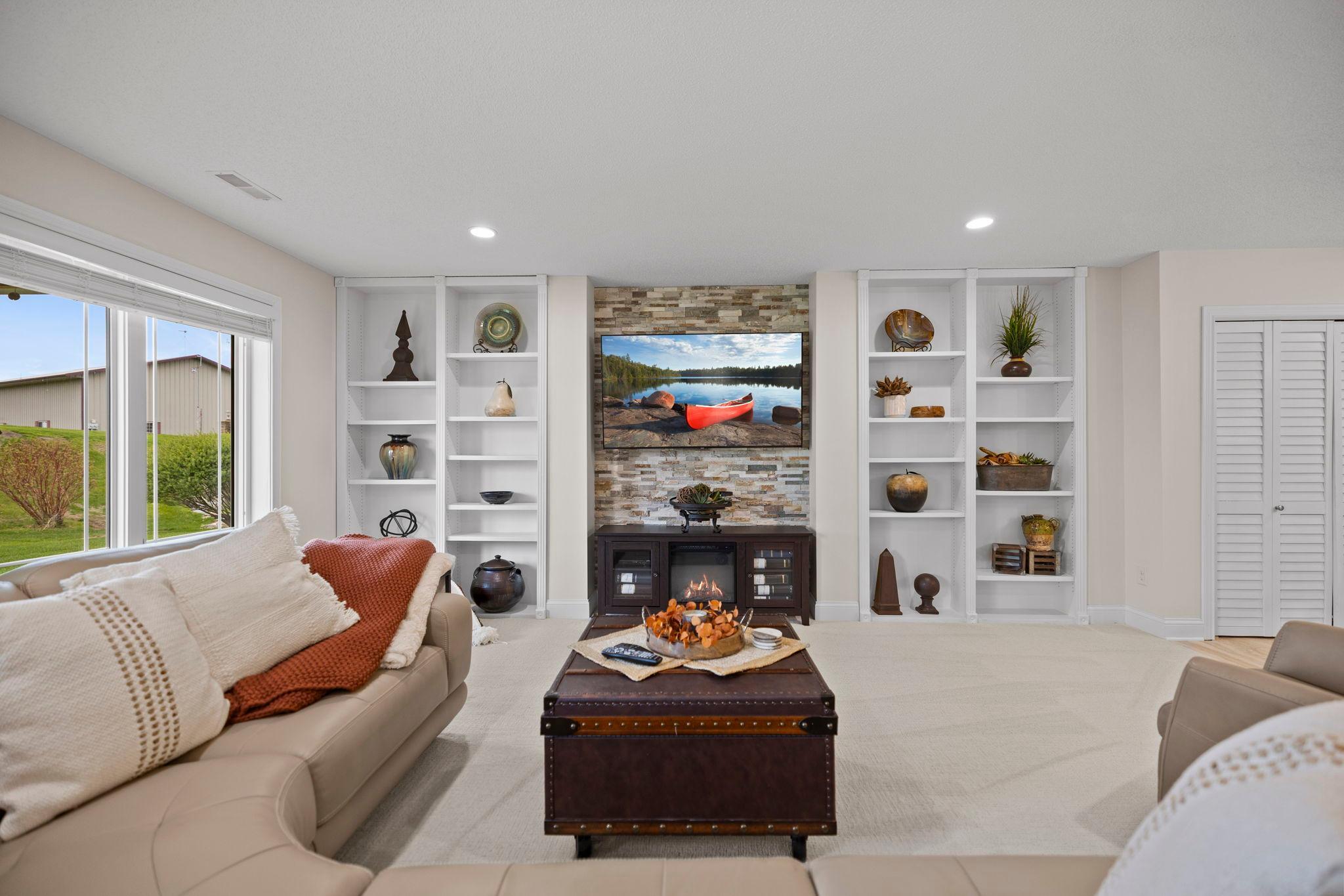 Lower level family room