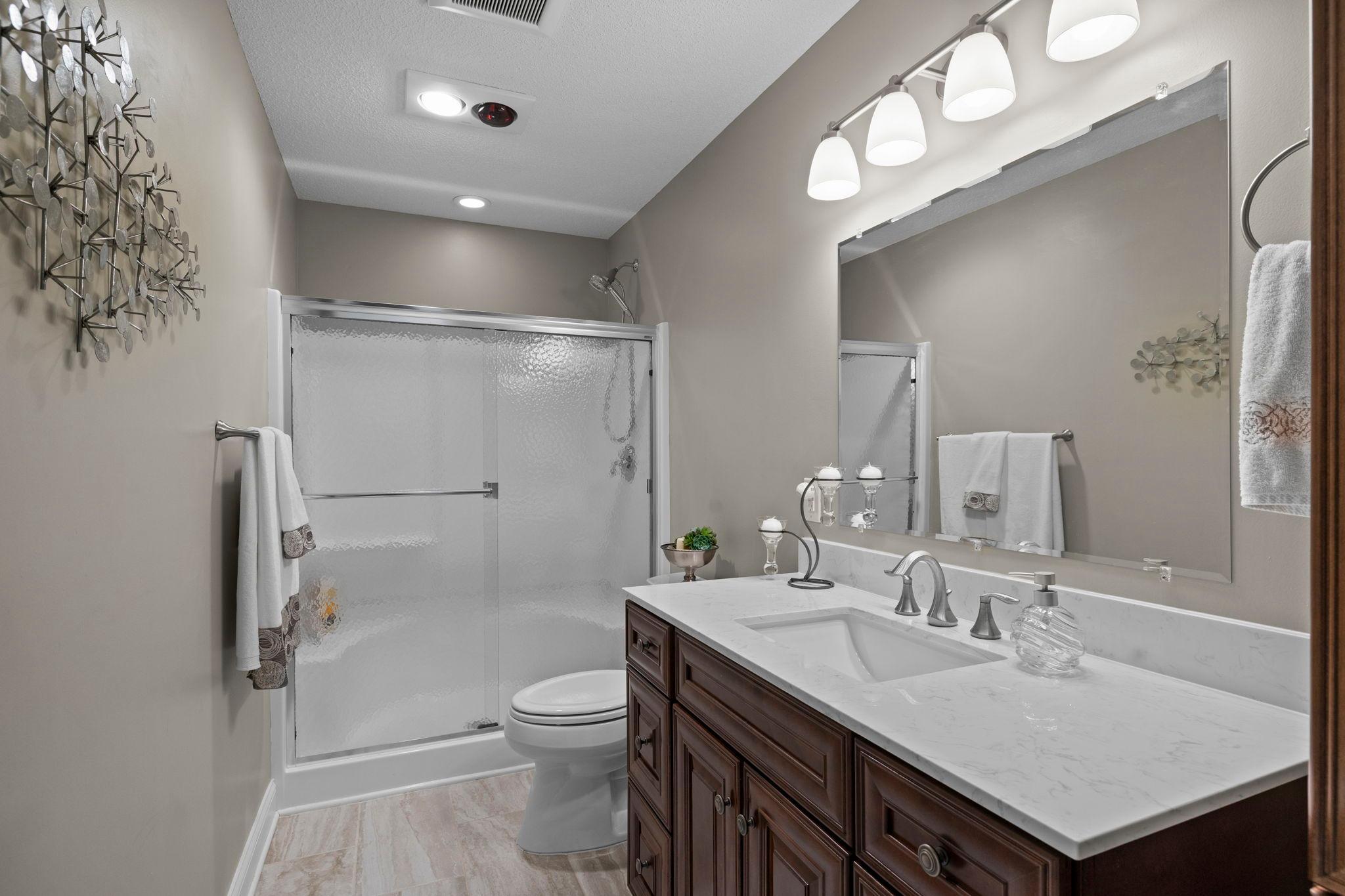 Lower level bath