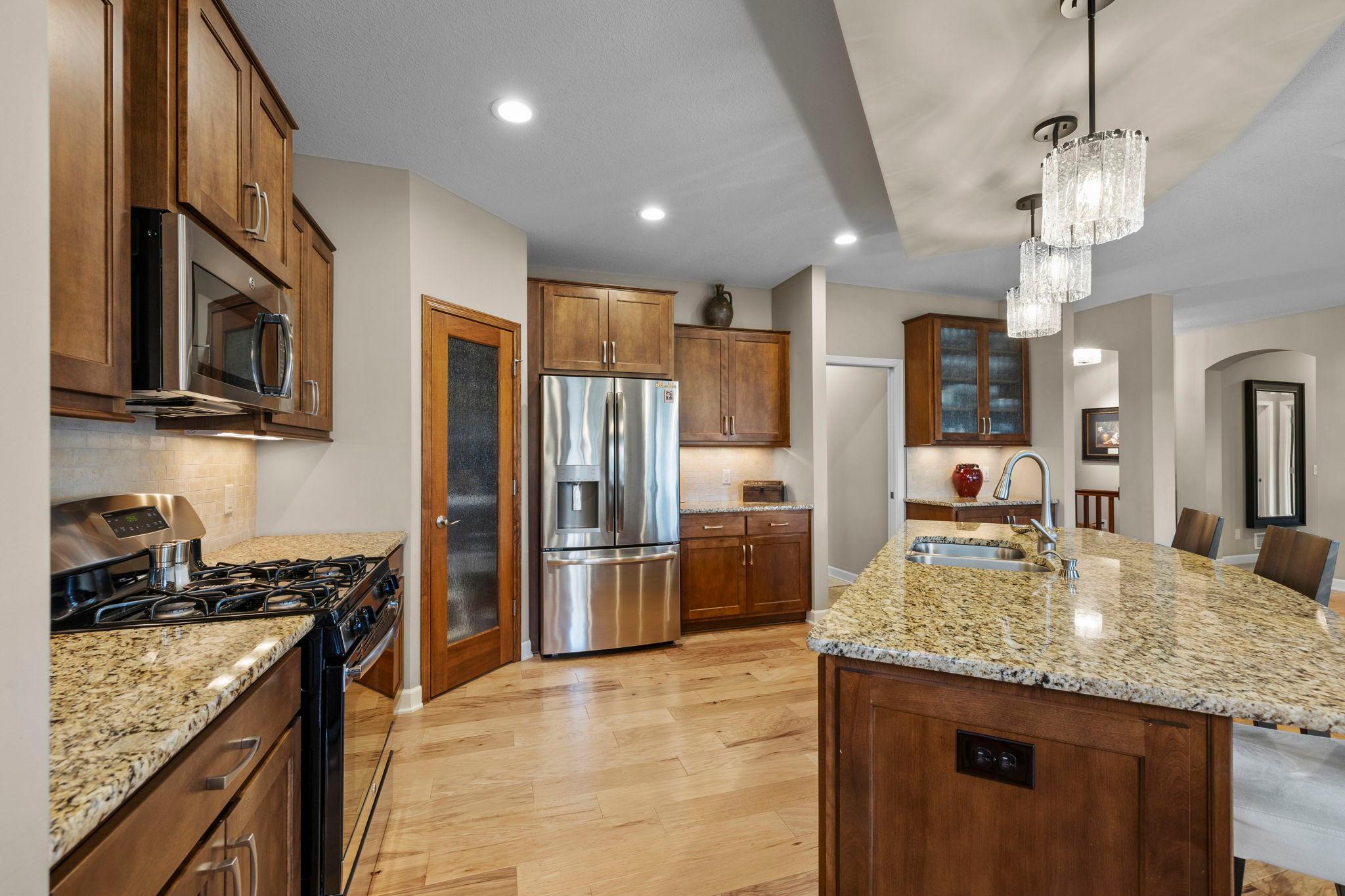 Kitchen gas stove and pantry