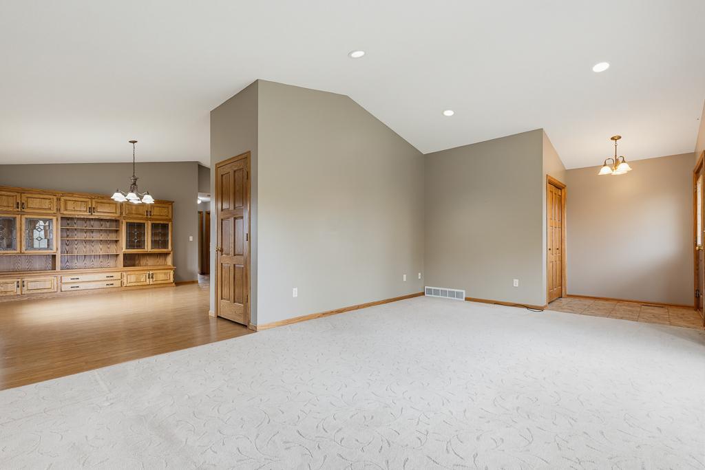 Two large storage closets at the front entrance and between living/dining.