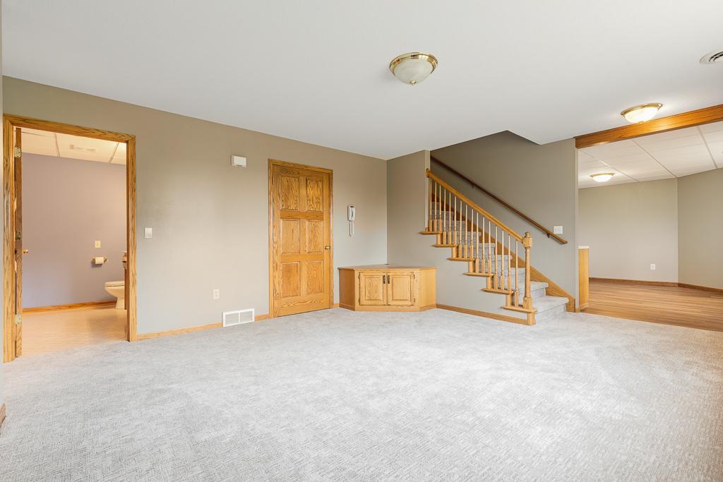 Wonderful family room space in the lower level