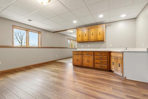 FLEX space in lower level! Would make a wonderful billards room, bar set up, play space, OR a great space to do canning and baking!