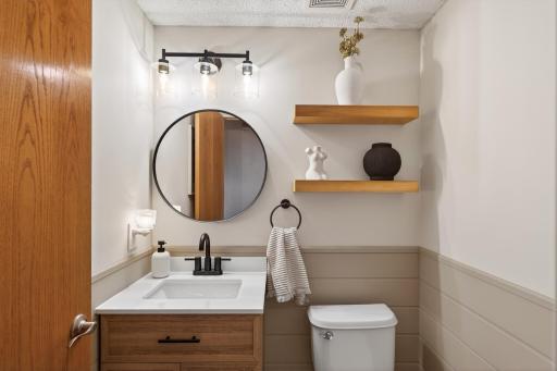 Updated 1/2 bath on the main level!
