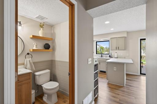 Updated 1/2 bath on the main level!