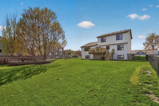 Large fully fenced in backyard!