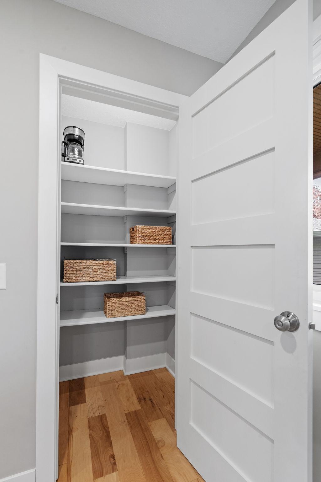 Pantry for extra storage