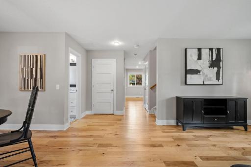 Hardwood floors throughout the main level