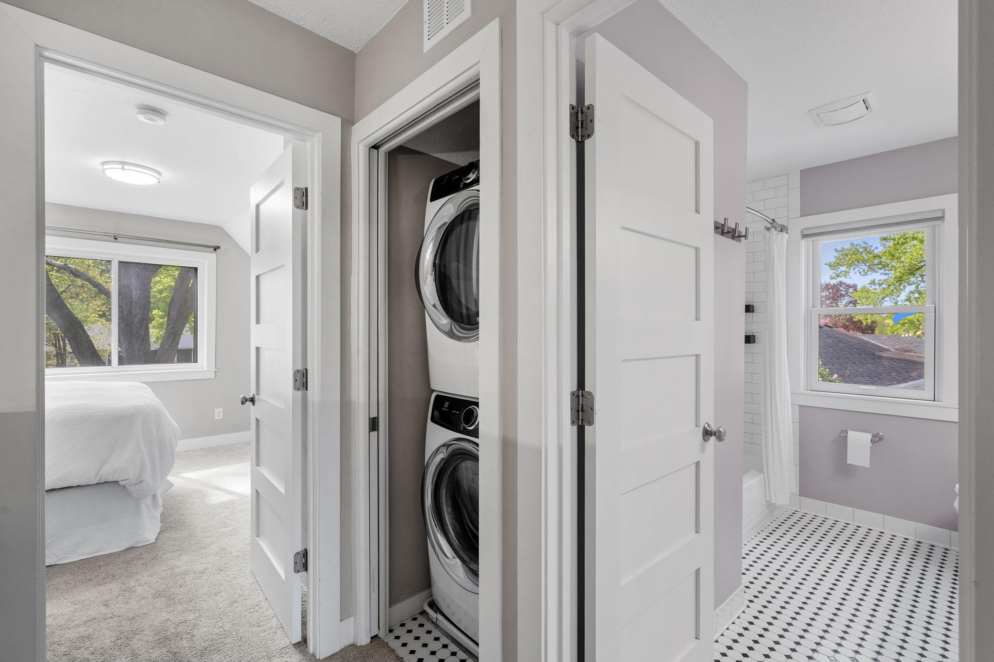 Upper-level laundry