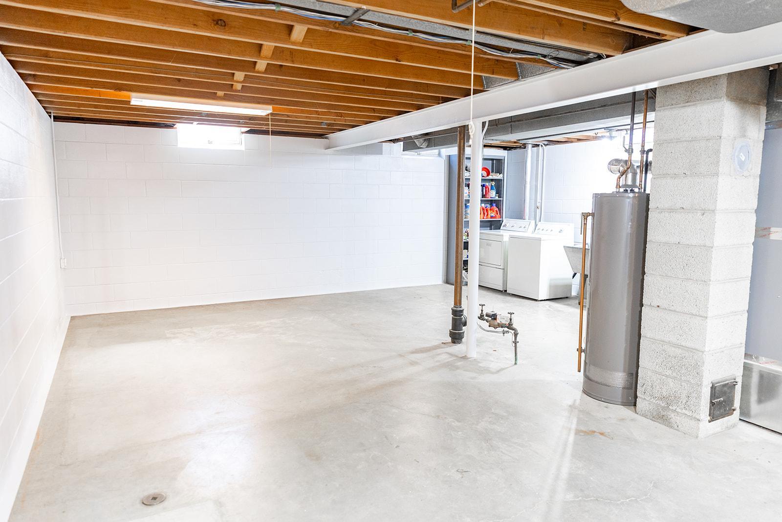 Wide open and ready for someone to add tons of finished square footage!