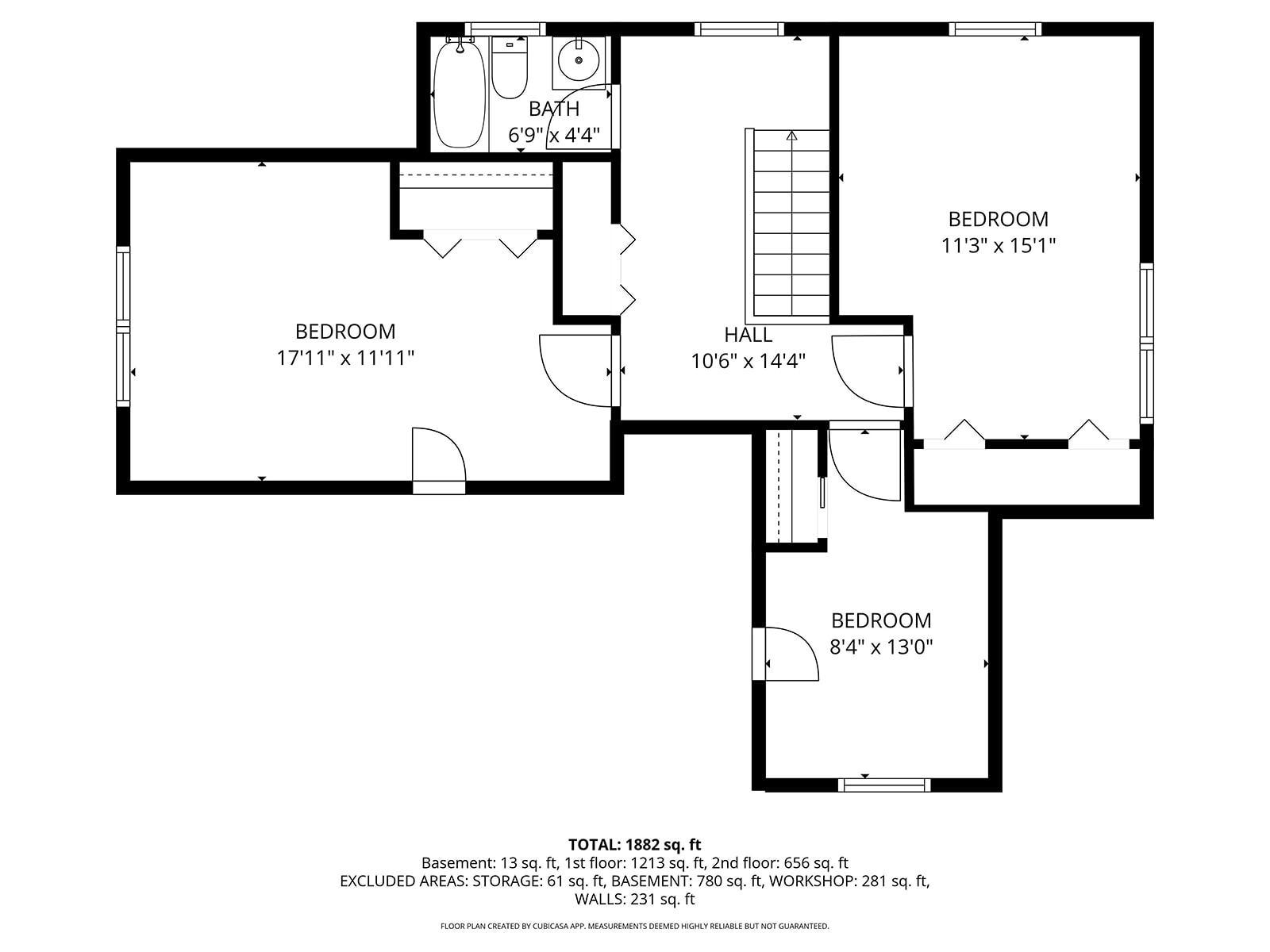 Upper Level Floor Plan