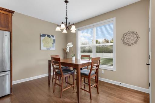 Informal dining area conveniently connected to the kitchen and living spaces, making meals and conversation effortless.
