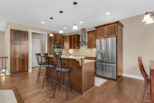 Thoughtfully designed kitchen featuring ample cabinet space, functional layout, and easy flow for everyday living and entertaining.