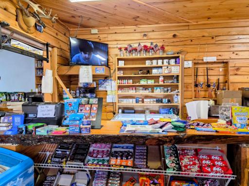 Candy counter/till area