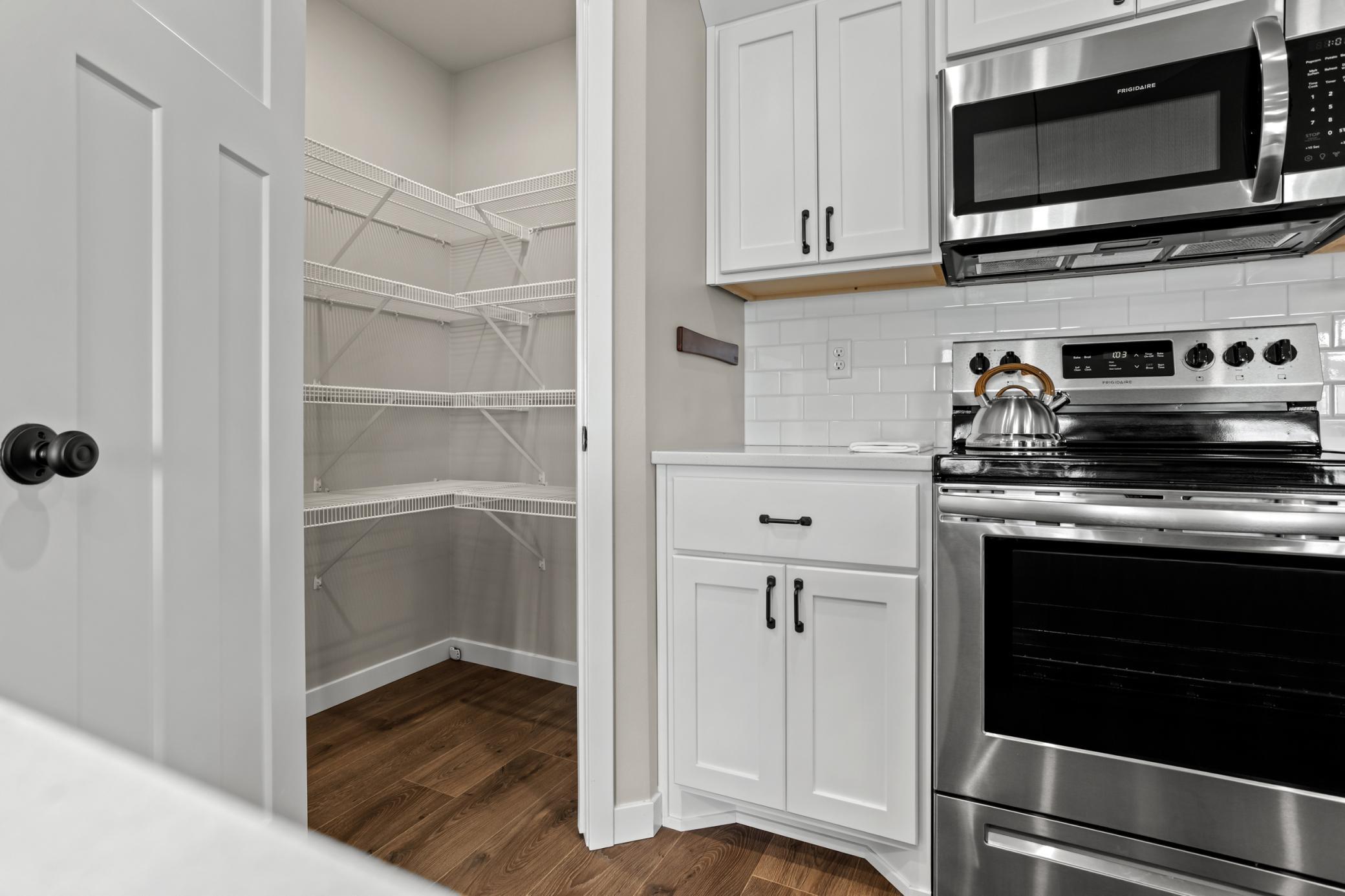 Kitchen with pantry