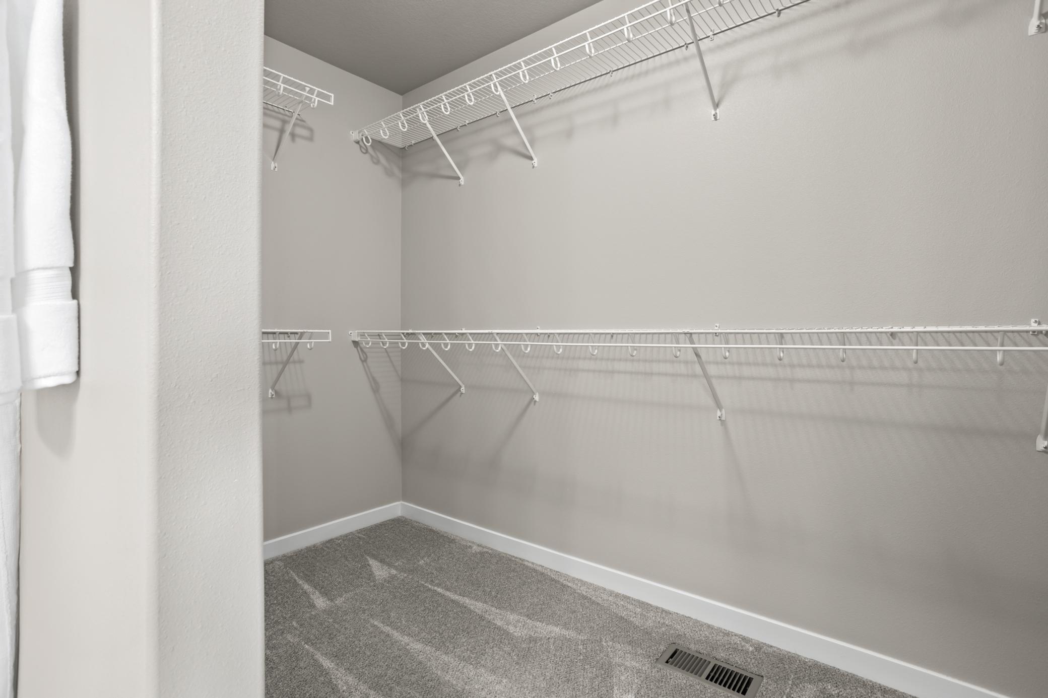 Primary walk in closet
