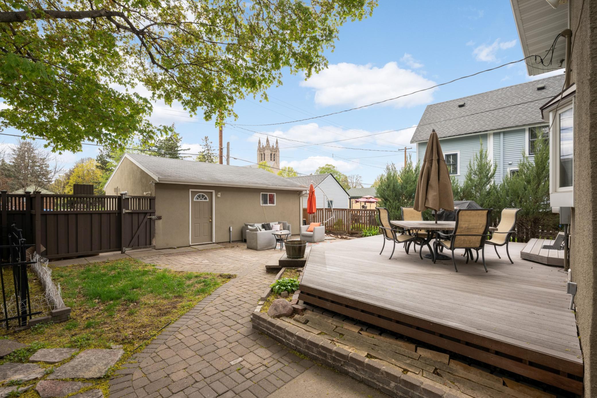 Great backyard entertaining space