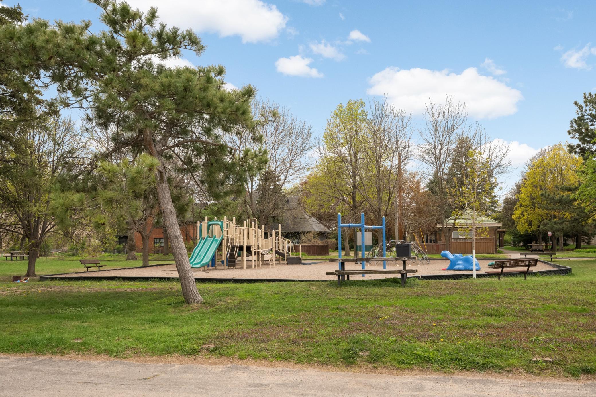 Beautiful park immediately behind the home