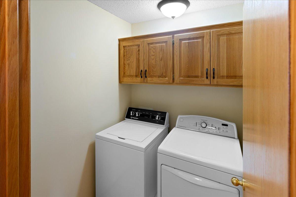Main floor laundry-forget hauling baskets up & down stairs! New washer too.