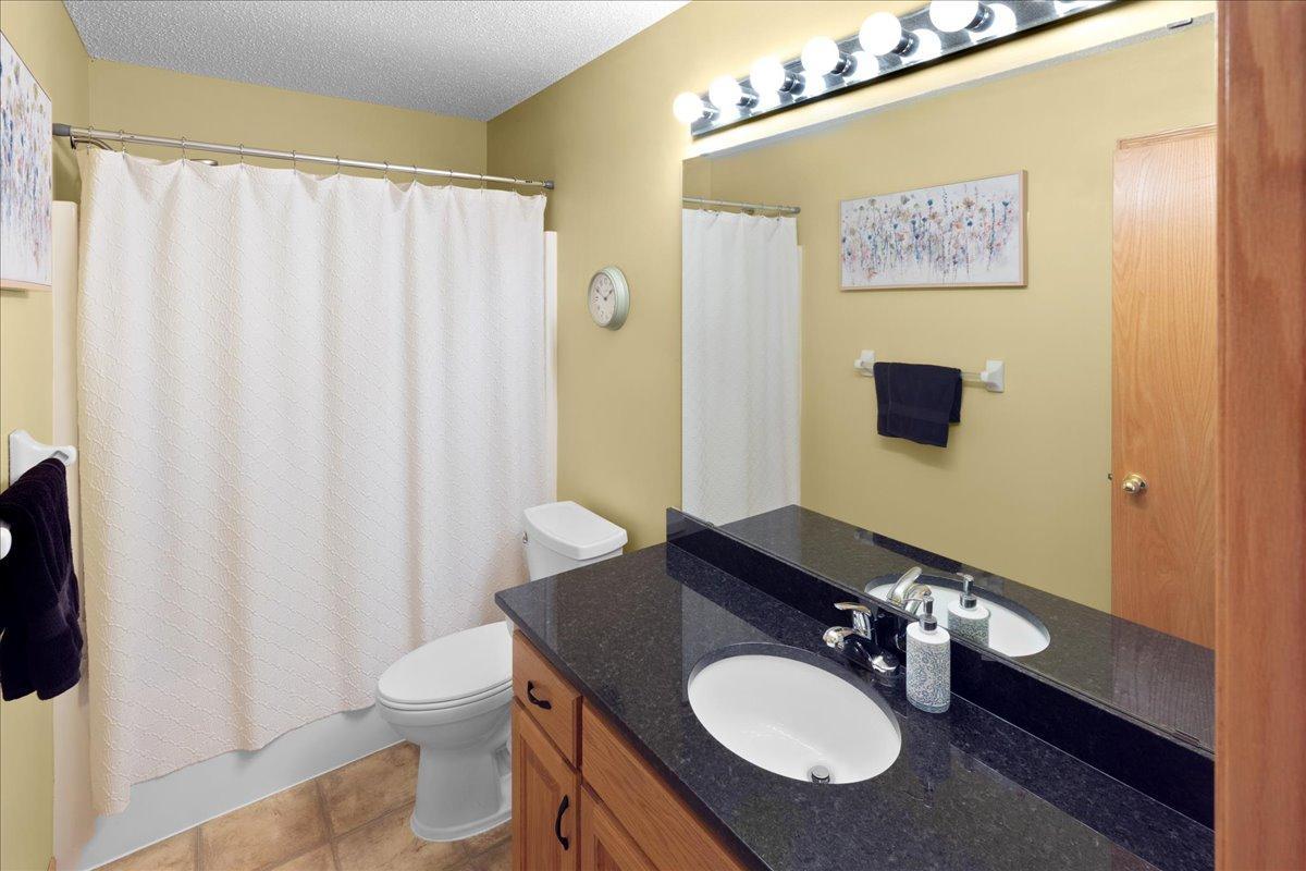 New counter-top in the full main floor bathroom