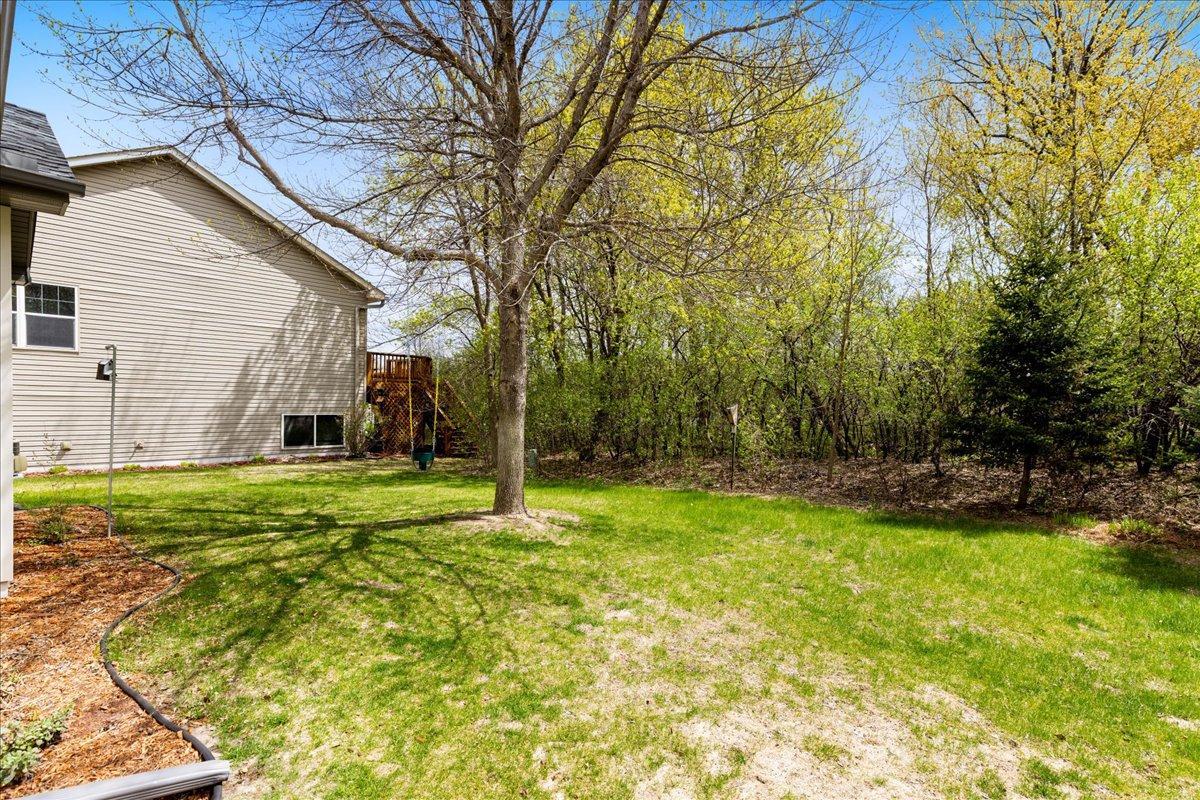 You will love the wooded backyard