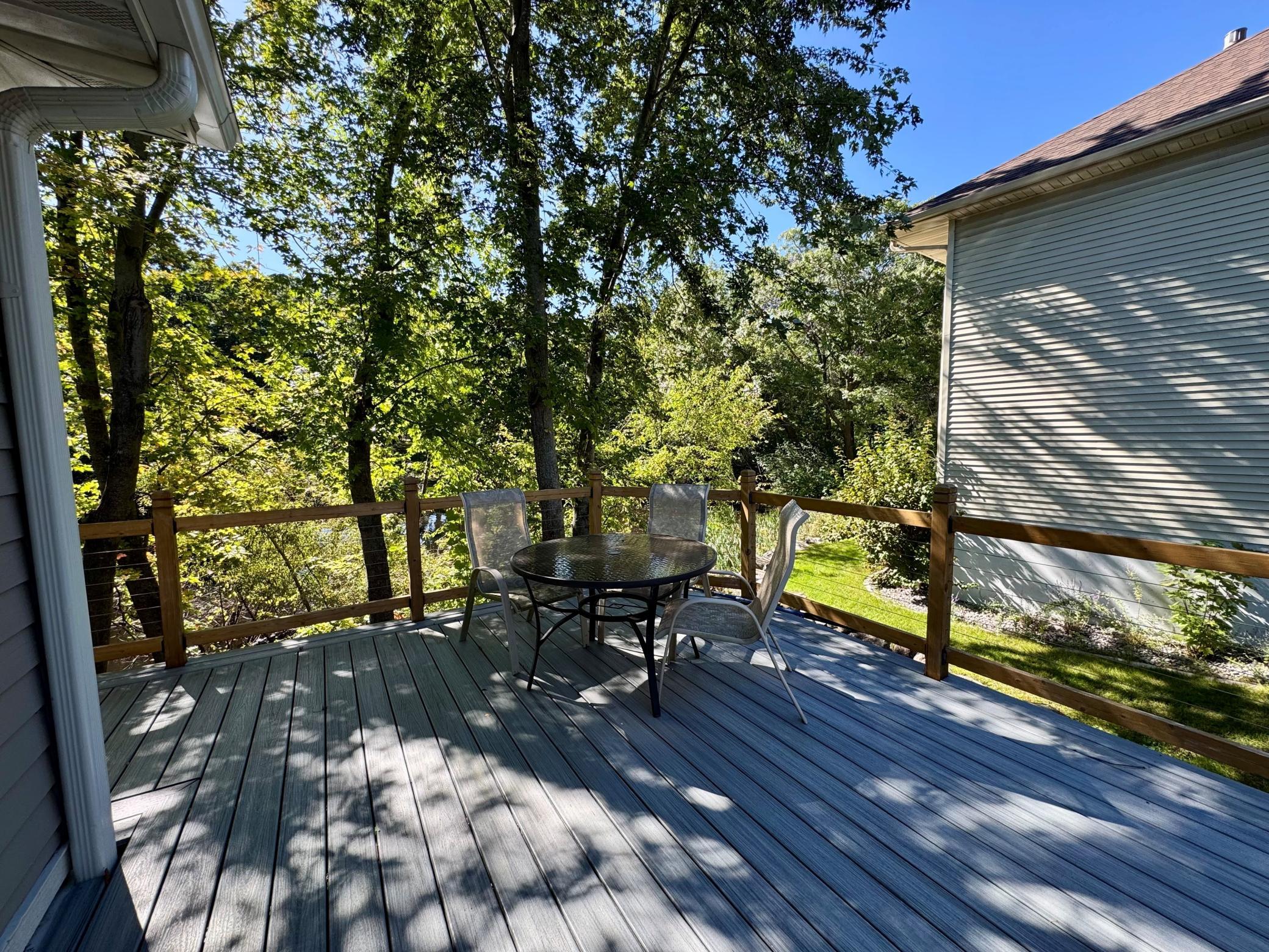 Lovely trex wrap around deck