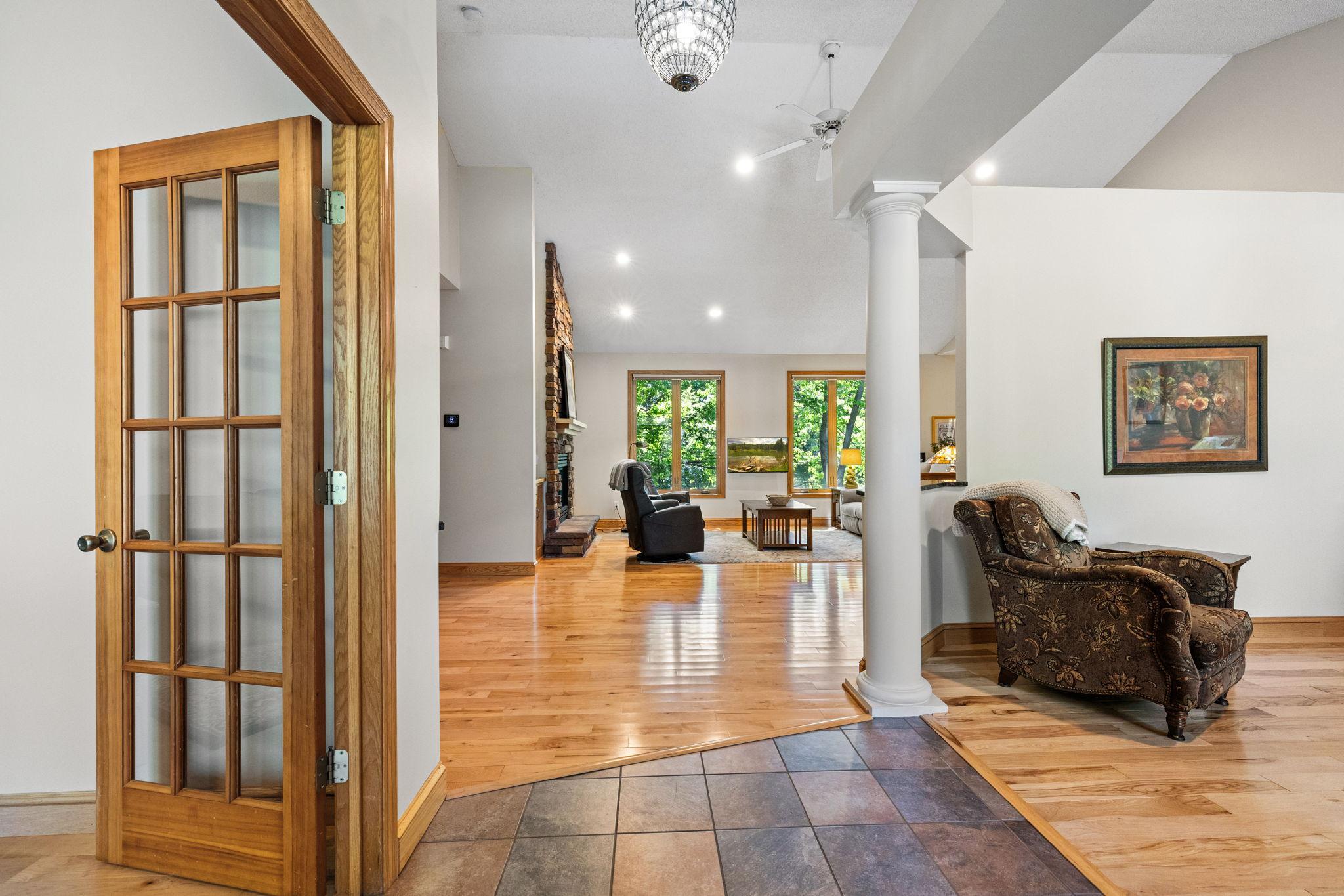 gorgeous maple and hickory floors