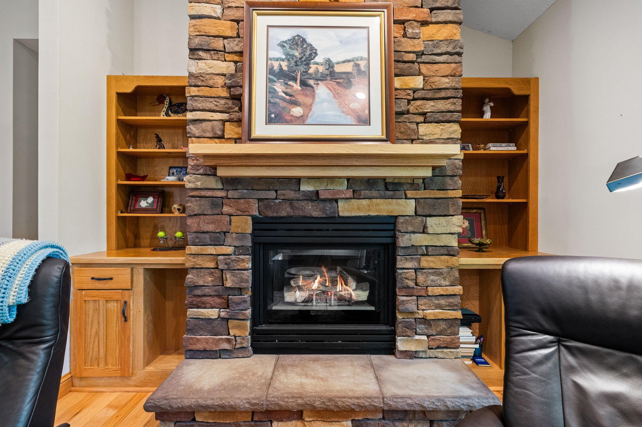 floor to ceiling stone